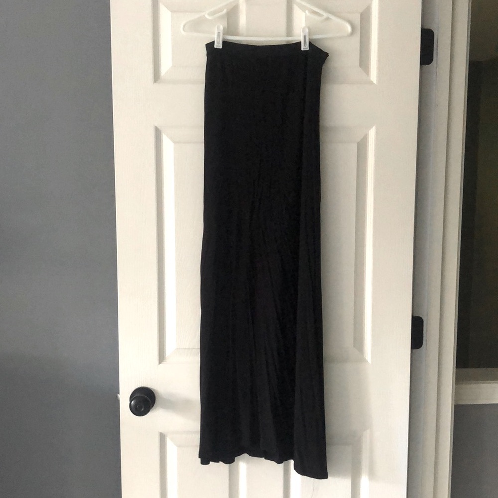Free People Black Maxi Skirt